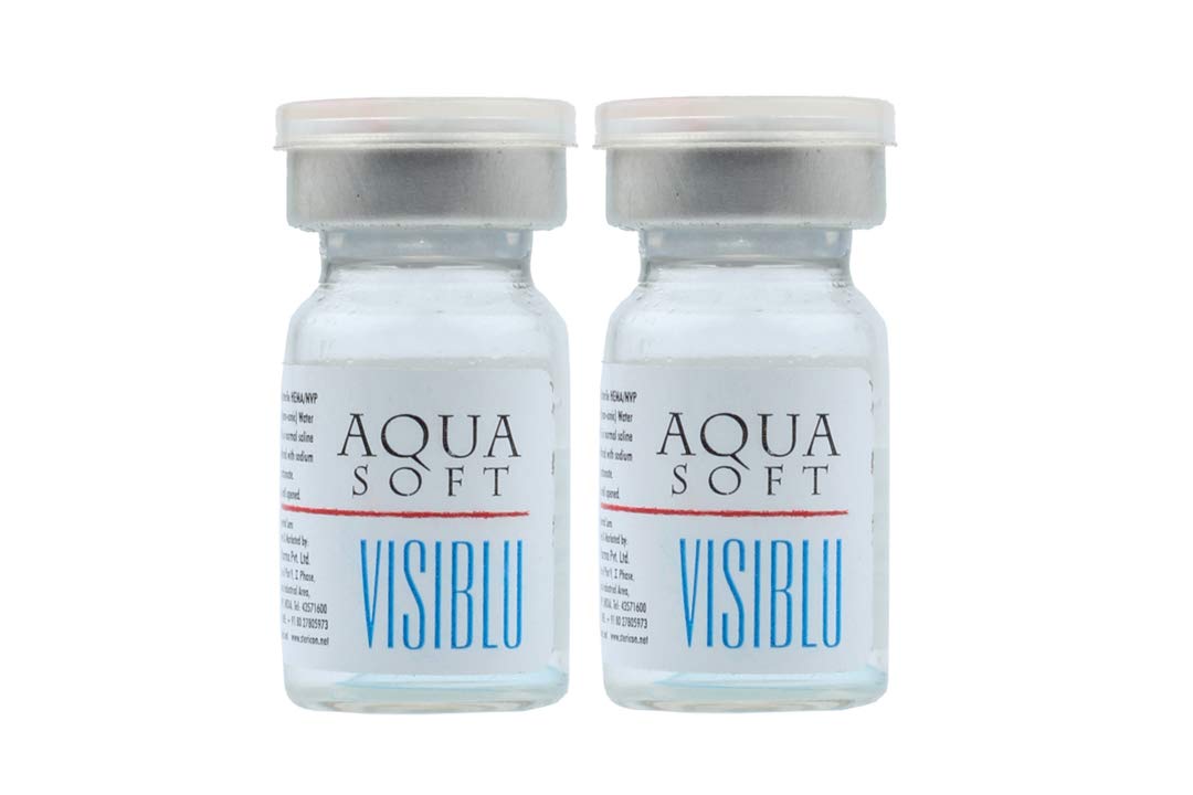 Aquasoft Silklens Visiblue Contact Lens - 2 Pieces