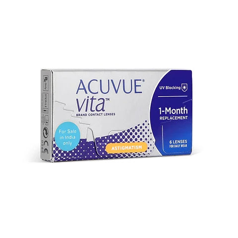 Acuvue Vita for Astigmatism Monthly Disposable Contact Lenses 6 lens Box